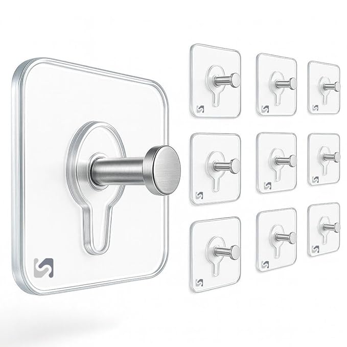 Wall-mounted hooks
