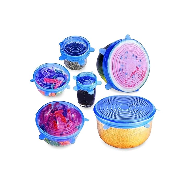 Silicone stretch lids