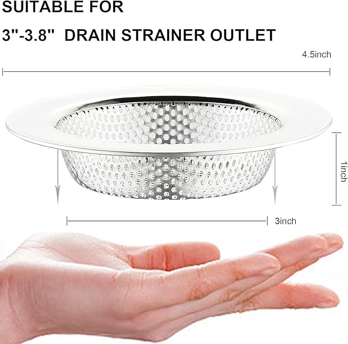 Sink drain strainer