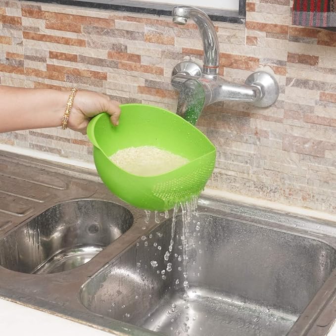 Vegetable washing basket