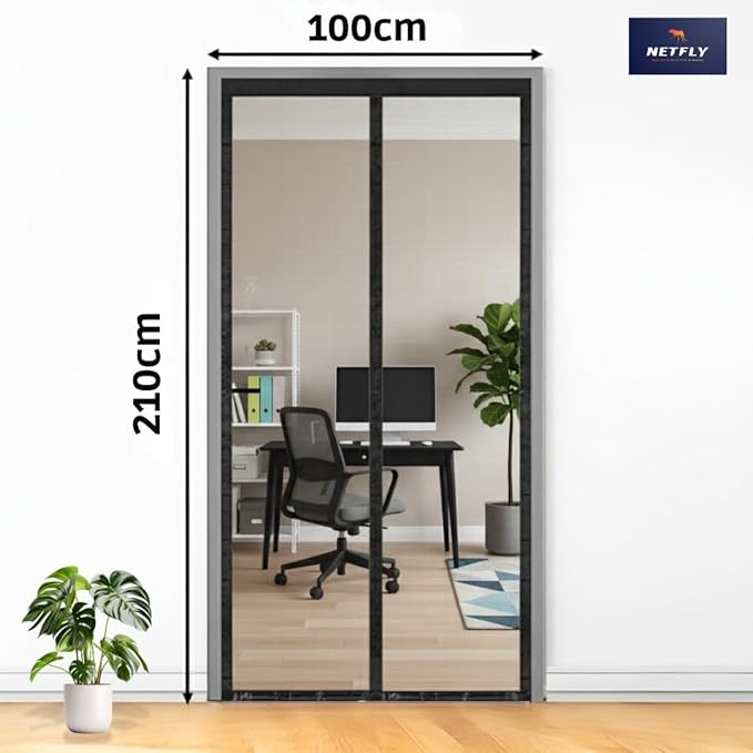 Magnetic mosquito screen door