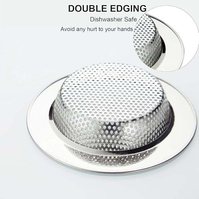 Sink drain strainer