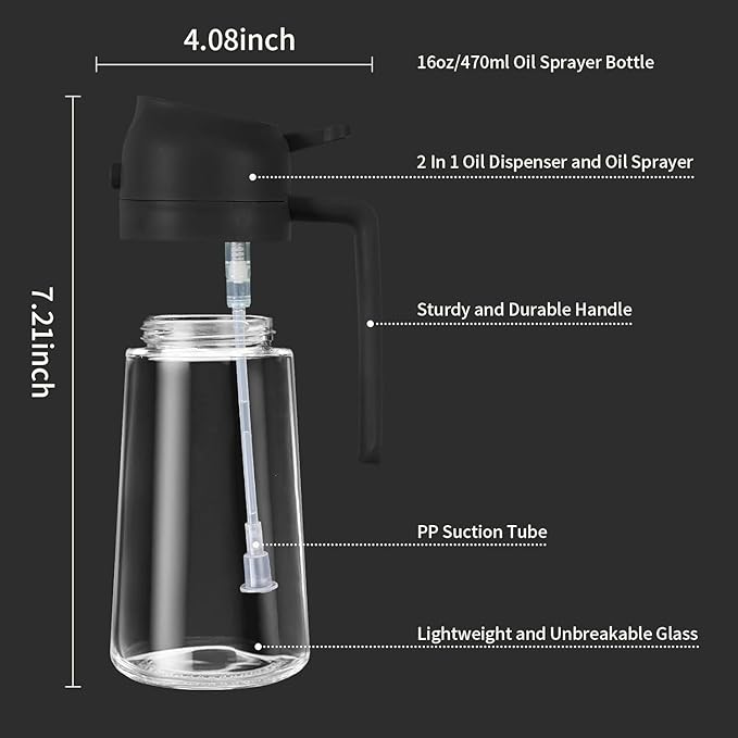 Oil dispenser bottle