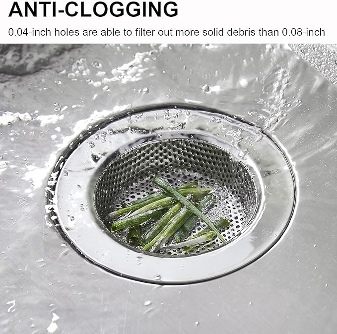 Sink drain strainer