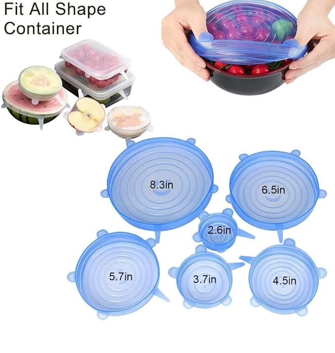 Silicone stretch lids