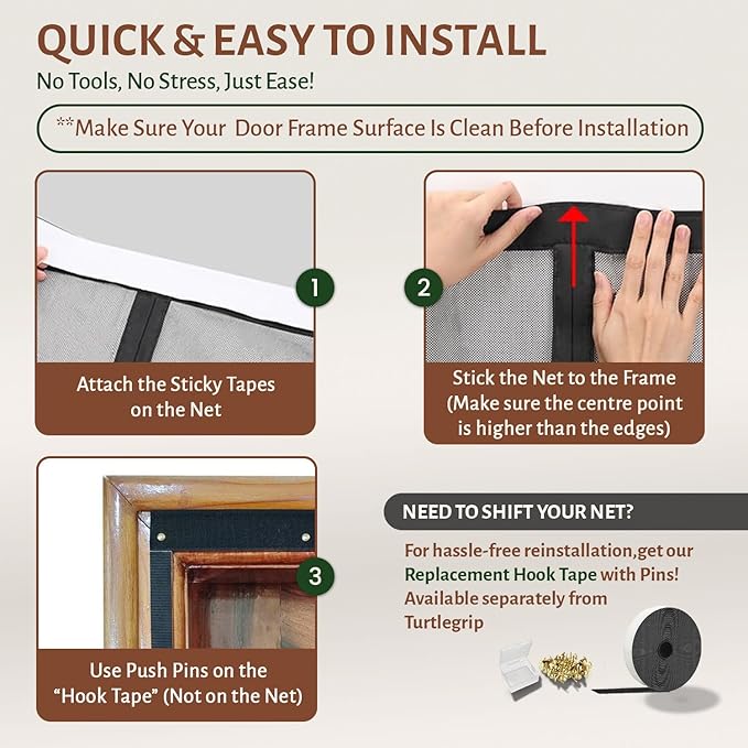 Magnetic mosquito screen door