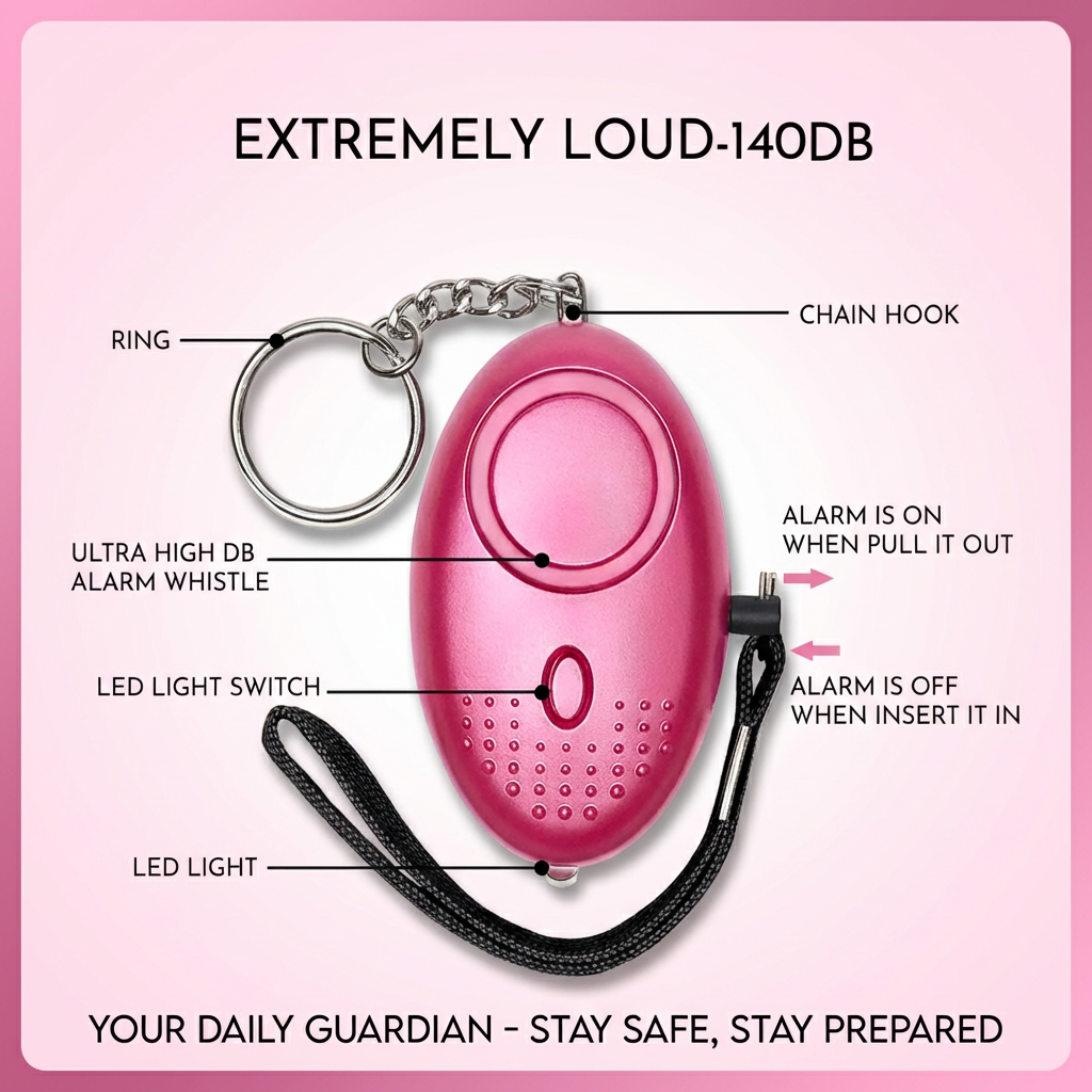 Personal Safety Alarm Keychain